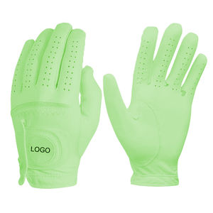 Venta al por mayor de guantes de golf de cuero Cabretta de primera clase para adultos elegante logotipo OEM antideslizante Palma para todo tipo de clima para jugadores deportivos - Product Image 6