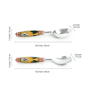Ensemble de cuillères décoratives artisanales Couverts en métal design de qualité supérieure pour une présentation de table élégante - Product Image 3