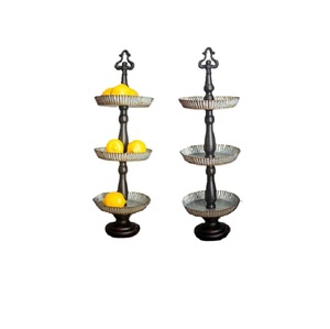 Support de gâteau en métal tendance frais forme arrondie support de gâteau à la main support de gâteau en métal élégant indien décoratif - Product Image 4