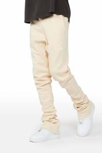 กางเกงขาบานสำหรับผู้ชายกางเกงวิ่งขายาวของผู้ชายกางเกงขาบานเอวปานกลางผ้าคอตตอน100% ออกแบบได้ตามที่ต้องการ OEM - Product Image 3