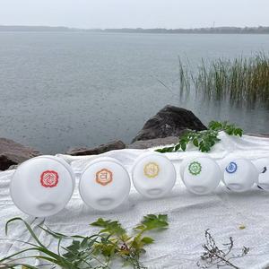 Set di Ciotole Sonore in Cristallo di Quarzo Bianco Naturale 99,99% per Terapia del Suono - Product Image 2