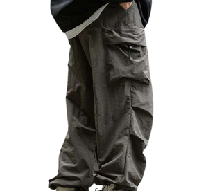 2025 pantalon coupe-vent Hip Hop pour hommes avec logo personnalisé pantalon Streetwear de haute qualité avec broderie pantalon pour hommes - Product Image 3