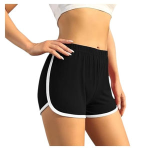 Meilleures ventes OEM de shorts de yoga de gymnastique à taille haute pour femmes, vêtements de sport élastiques d'été respirants, shorts moyens de haute qualité, prix de gros - Product Image 1