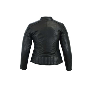 Chaqueta de Motociclista de Cuero Genuino de Primera Calidad para Mujer con Logotipo Personalizado en Relieve, Diseño Transpirable para Invierno - Product Image 6
