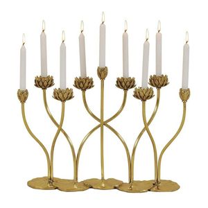 Lampe diya traditionnelle 16-batti fabriquée à la main en laiton pour rituels spirituels indiens fonctions religieuses et ambiance festive à la maison - Product Image 3