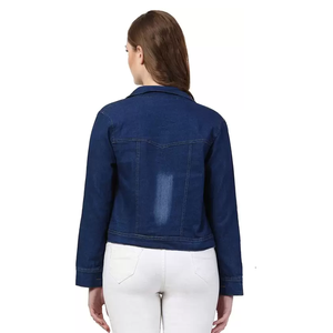 Chaquetas vaqueras ajustadas de talla grande para mujer de temporada de invierno, diseño personalizado, Vaqueros lavados a la moda para mujer, chaquetas informales de BD - Product Image 5