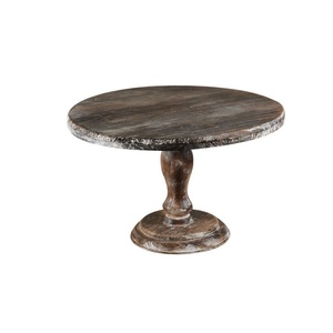 Support à gâteau de luxe en bois de vente fraîche avec finition polonaise en bois naturel forme ronde Design moderne forme de taille personnalisée - Product Image 1
