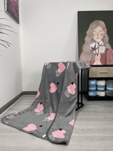 ขายส่งผ้าห่มขนแกะแบบกำหนดเองผ้าห่มลายการ์ตูนนุ่มพิเศษระบายความร้อนสบาย - Product Image 4