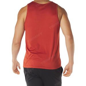 Custom Logo Wholesale Sleeveless Cotton <b>Running</b> <b>Singlet</b> Men's Athletic Workout Tank Top for Gym Summer Fitness Wear - Product Image 4