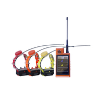 Ensemble de 3 colliers pour chien avec fonction de suivi GPS et d'entraînement pour la chasse, écran LCD de 3,5 pouces, GPS-DTR-25000-PRO-COMPASS