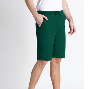 Short d'été mince et ample pour hommes Short de sport décontracté à cordon de serrage Couleur unie Short de plage simple Vente en gros personnalisé 2025 - Product Image 5