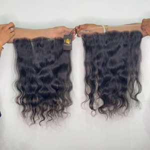 Extensions de cheveux humains indiens bruts bouclés HD 5x5 6x6 13x6 13x4 faisceaux pour perruques à fermeture frontale en dentelle - Product Image 1