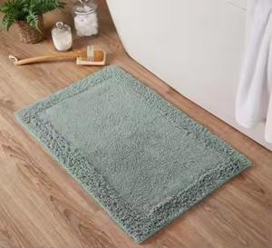 พรมเช็ดเท้าขนนุ่มหรูหรา ทำจากผ้าฝ้ายทอมือ ลายวงรีสวยงาม ซักเครื่องได้ เหมาะสำหรับใช้ในบ้านหรือโรงแรม - Product Image 2