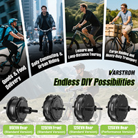 Kit de Motor Trasero 125EVH 48V 500W para Bicicletas Eléctricas de 20", 26", 27.5" y 700C, para Convertir Bicicletas Normales en Eléctricas con Frenos de Llanta (Stock en el Reino Unido)