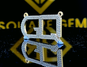 Pendentif Hip Hop Numéro Personnalisé Bijoux de Glace Moissanite pour Hommes avec Lettre Chance pour Enfants - Product Image 1