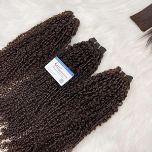 TENDANCE CHAUDE cheveux bouclés crépus haut de gamme 100% cheveux humains sans enchevêtrement sans perte d'extensions de cheveux alibaba prêt à expédier - Product Image 2
