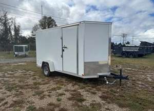 รถพ่วงบรรทุกสินค้าแบบปิด ขนาด 6x12 นิ้ว รับน้ำหนักได้ 7000 ปอนด์ จัดส่งฟรี เหมาะสำหรับผู้รับเหมาและบริษัทขนย้าย ที่ต้องการความปลอดภัย กะทัดรัด แข็งแรง ลากง่าย - Product Image 6