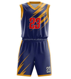 Conjunto de camiseta de baloncesto sublimada uniformes reversibles OEM para equipos de baloncesto - Product Image 1