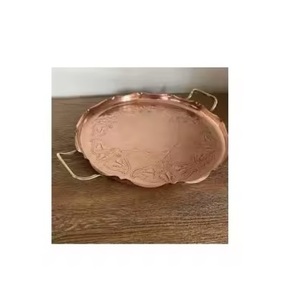 <b>Copper</b> Serving Tray Designer Amazing Quality At Wholesale Price <b>Copper</b> Health Conscious Serving Trays Perfect For Gifting - Product Image 2