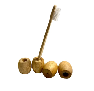 Porte-dentifrice en bois de qualité supérieure à bas prix, organisateur de rangement multifonctionnel pour salle de bain, support en bois - Product Image 3