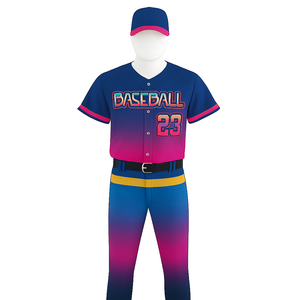 Uniforme de Béisbol de Alta Calidad, Personalizado con Impresión Digital, Malla Lisa Unisex, en Blanco para Equipos, Jersey de Béisbol 100% Poliéster - Product Image 1