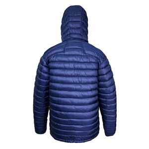 Veste d'hiver en duvet pour hommes en gros manteau nouveau Design col rabattu fermeture éclair coton matériel - Product Image 4