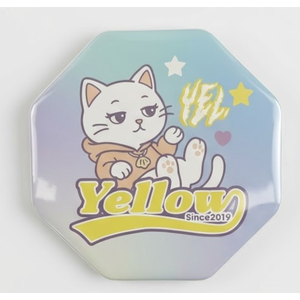 Badge octogonal de 58 mm - Personnalisable, en plastique vierge, magnétique ou avec épingle de sécurité en acier inoxydable - Product Image 1