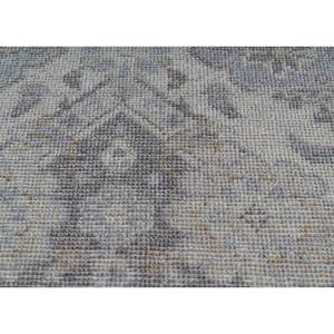 Tapis en laine noué à la main Erbe Ivory, motif médaillon 3D/abstrait rectangulaire, pour salon, tapis tressé pour décoration de pièce personnalisée - Product Image 3