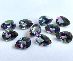 ลูกแพร์บุษราคัมลึกลับธรรมชาติขนาด3X5มม. ลูกแพร์เหลี่ยมเพชรพลอยคุณภาพยอดเยี่ยม - Product Image 3