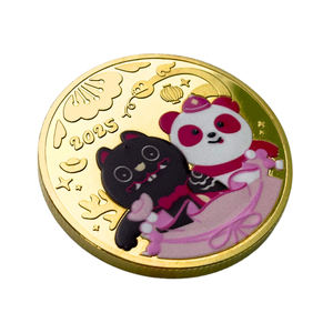 Pièce de monnaie miroir du Nouvel An Impression UV Conception double face Pièce d'or personnalisée - Product Image 3