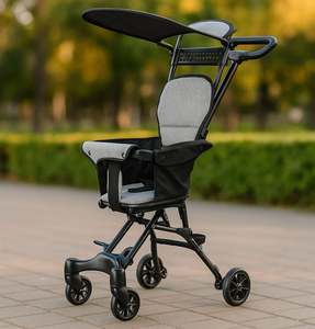 Cochecito de Bebé 3 en 1 Estilo Europeo 2026, Bonito Cochecito Plegable con Asiento para Automóvil, Cochecito de Viaje Ligero para Bebé - Product Image 3