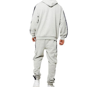 Vente en gros de survêtements personnalisés pour hommes de haute qualité 100% coton de grande taille survêtements vierges de luxe pour hommes lourds pour hommes - Product Image 6