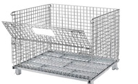 Conteneur en treillis métallique en acier - Cage Euro pliable et empilable 1200*1000*890