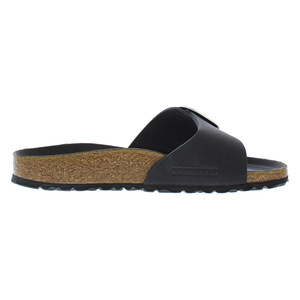 Birkenstock Madrid Big Buckle Scarpe Unisex in Pelle Oliata con Fibbia Larga Colore: Nero 100% Autentico - Product Image 2