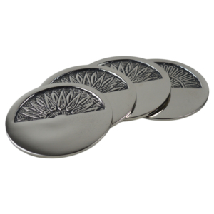 Juego de posavasos dorados, almohadillas de mesa de moda de varios tamaños, bebida, té, taza de café, desayuno, varias alfombrillas de Banco lisas pintadas - Product Image 6