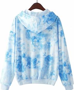 Sweat-shirt à capuche oversize pour femme, tendance, tie-dye, vente en gros personnalisée, sweat-shirt à manches longues - Product Image 5