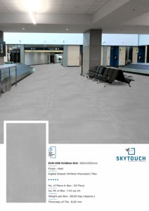 Azulejo de mármol gris indio personalizado de calidad superior al por mayor 600x1200mm 60x600mm modelos Firebrick Skytouch cerámica líder - Product Image 6