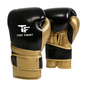 Gants de boxe en cuir PU de qualité supérieure, sangle de poignet réglable, design à doigts entiers, personnalisables pour les arts martiaux - Product Image 2