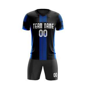 Tenues de football pour adultes pour l'entraînement au football - Légères et à séchage rapide 100% polyester écologiques avec nom d'équipe personnalisé - Product Image 3