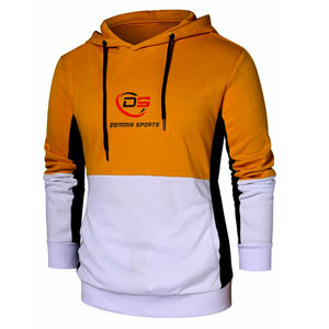 Pull à capuche de sport à manches longues fait sur mesure recycler le coton Streetwear mode propre conception Logo patchs d'hiver sweats à capuche de couleur - Product Image 6