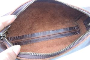 Tùy Chỉnh Handmade Vintage Da Trường Hợp Bút Chì Với Dây Kéo Đóng Cửa Hộp Hình Dạng Vuông Thiết Kế Pouch Cá Nhân Văn Phòng Phẩm Chủ - Product Image 4