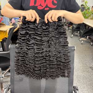 Extensions de cheveux vierges bruts 100 % naturels du Cambodge, non-Remy, à double trame, lisses, toutes couleurs disponibles, vente en gros - Product Image 3