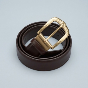 Exclusive Custom Logo Leather <b>Belt</b> Premium Solid Color Men's Leather <b>Belt</b> Heavyweight <b>Vintage</b> Pin Buckle Leather <b>Belt</b> - Product Image 4