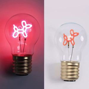 Ampoule à filament LED Edison Cartoon Pink Heart Rainbow Love Ambient Lampe de table sans fil USB rechargeable en plastique Cadeau de vacances - Product Image 3