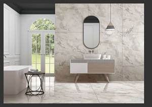 Meilleur prix et qualité Carreaux de sol en dalle de porcelaine carrée 1200x1200mm Aspect marbré brillant Design d'intérieur haut de gamme - Product Image 6