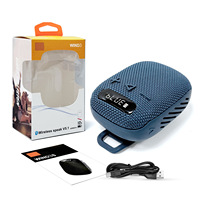 Haut-parleur sans fil portable WIND3S à clipser, étanche, pour le cyclisme, avec basses profondes, lecteur de musique sur carte TF, pour la randonnée, les voyages et les activités de plein air