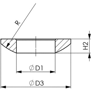 Disco de Desbaste AMF M20 DIN 6319C, Diámetro de Perforación 21 mm, para Tornillos - Product Image 3