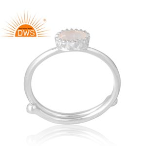 Superventas anillo de piedras preciosas de Luna arcoíris Natural de 925 esterlina, joyería personalizada para mujer, regalo para ella - Product Image 1
