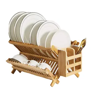 Dish Rack Decorative Wooden Wall Hanging for Your Kitchen