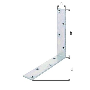 Balkenwinkel L200x200 Mmmm B.40mm STA S.5mm-10 Piece VPE <b>Brackets</b> - Product Image 3
